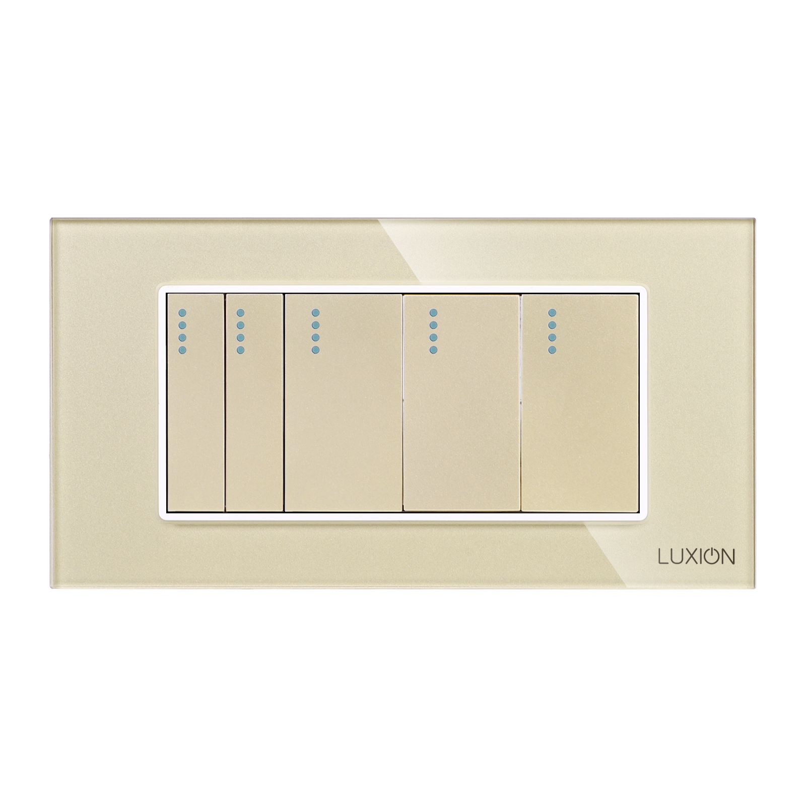 Întrerupător 5 posturi LUXION sticlă 4M - imagine 10