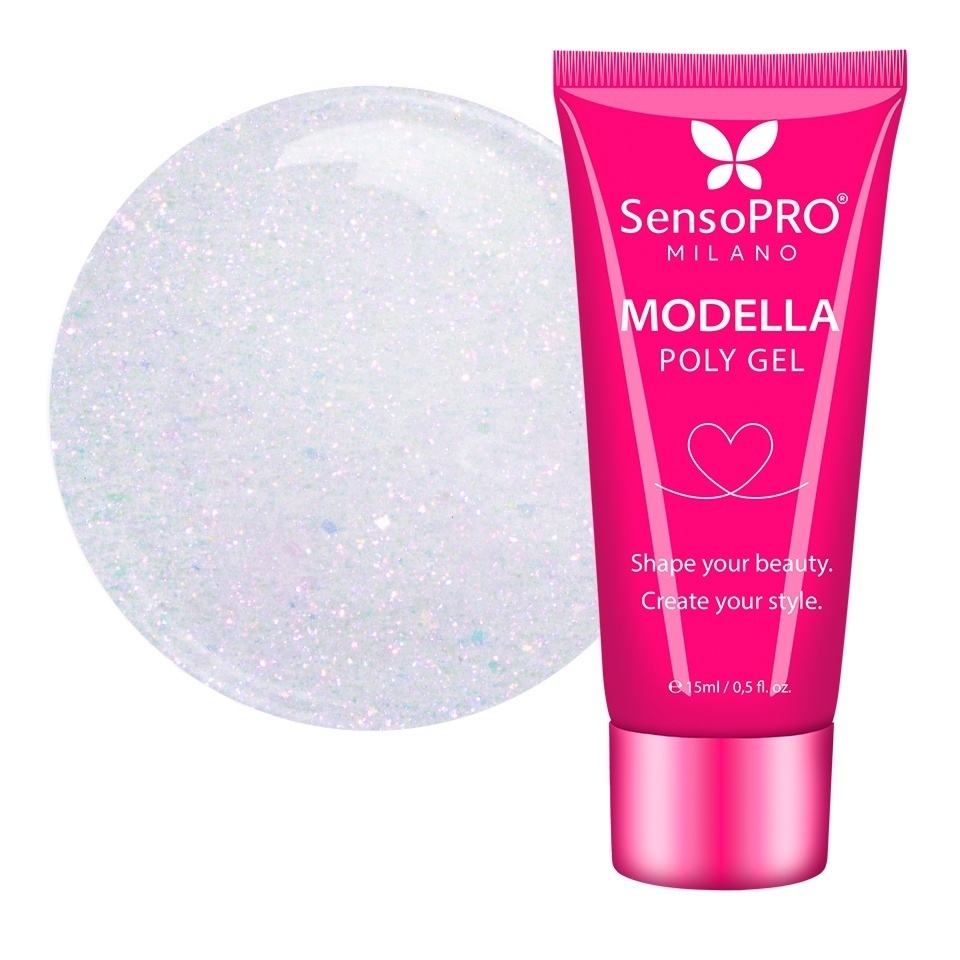 Polygel MODELLA SensoPRO Milano - Lavender Frost, 15ml
