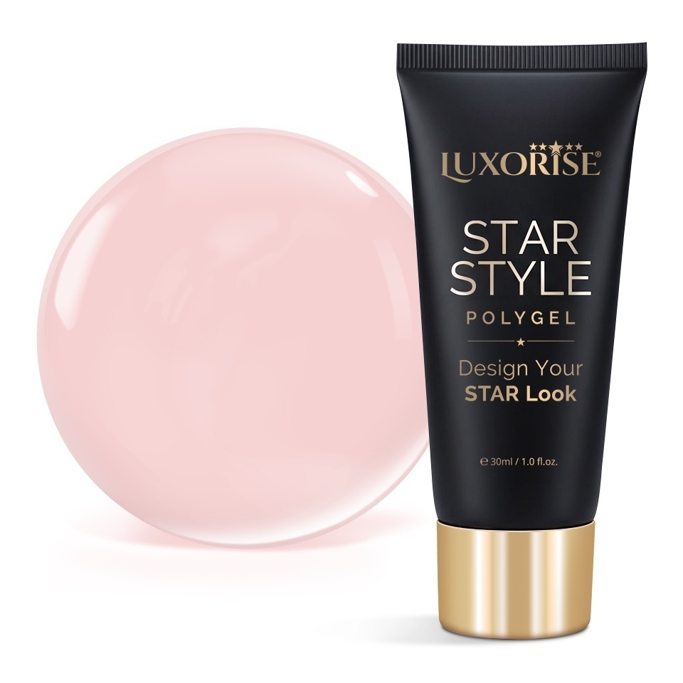 Polygel LUXORISE STAR STYLE - STAR NUDE Collection, Sunlit Nude, 30ml