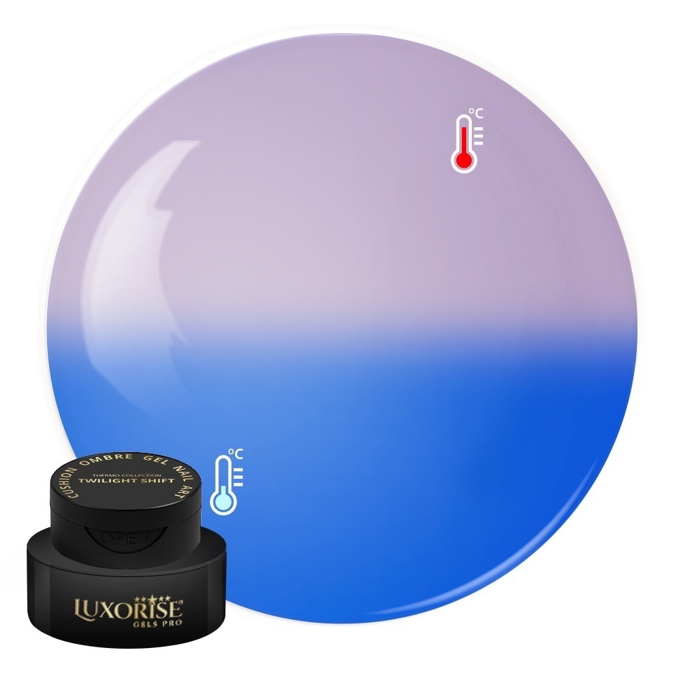 Gel UV Nail Art Babyboomer LUXORISE Cushion Ombre Thermo - Twilight Shift, 2ml
