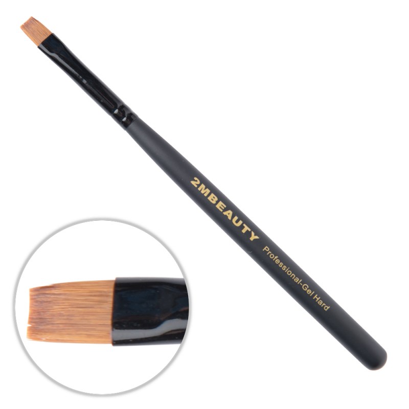 Pensula Gel 2M Black Beauty Hard, Păr Natural