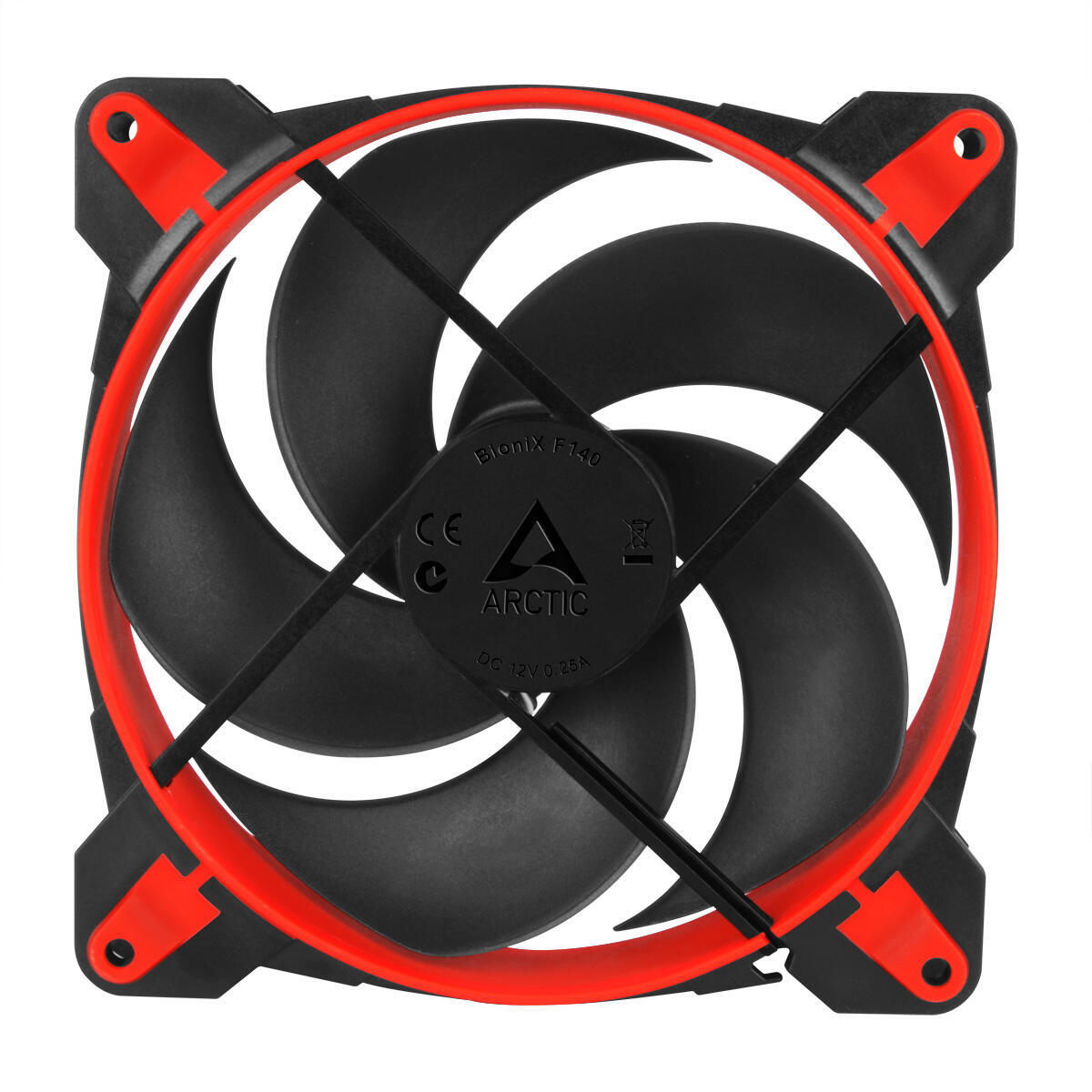 Ventilator Arctic BioniX P140 140mm, PWM, Roșu