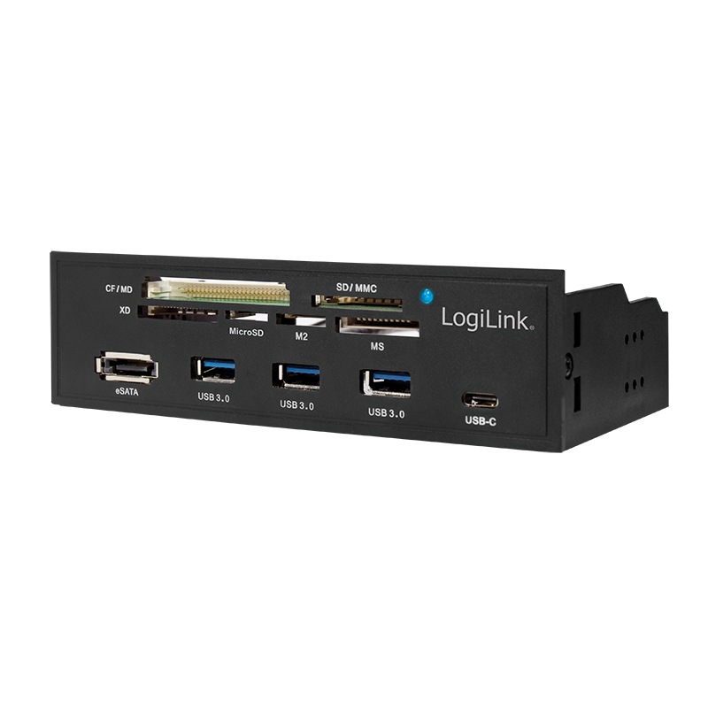Hub Intern Logilink UA0341 5.25" USB 3.0 Type-C Cititor Carduri - imagine 2