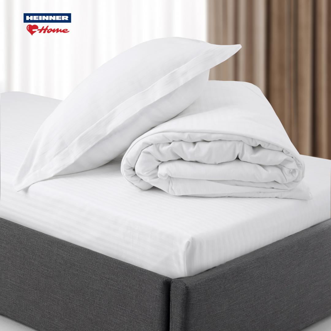 Cearceaf Pilota Hotel Damasc 180x210 cm | Calitate Premium - imagine 2