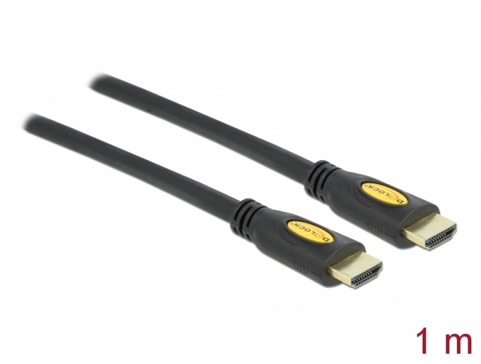 Cablu HDMI 4K Delock 1m Negru
