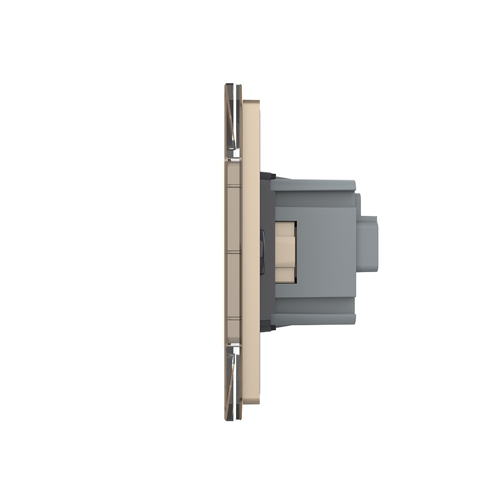 Priza Dubla Livolo Sticla 4M Italiana - imagine 11