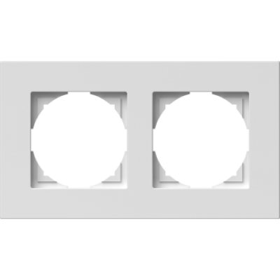 Rama 2P Logiq Flat Alb | TEM Modul Simplu