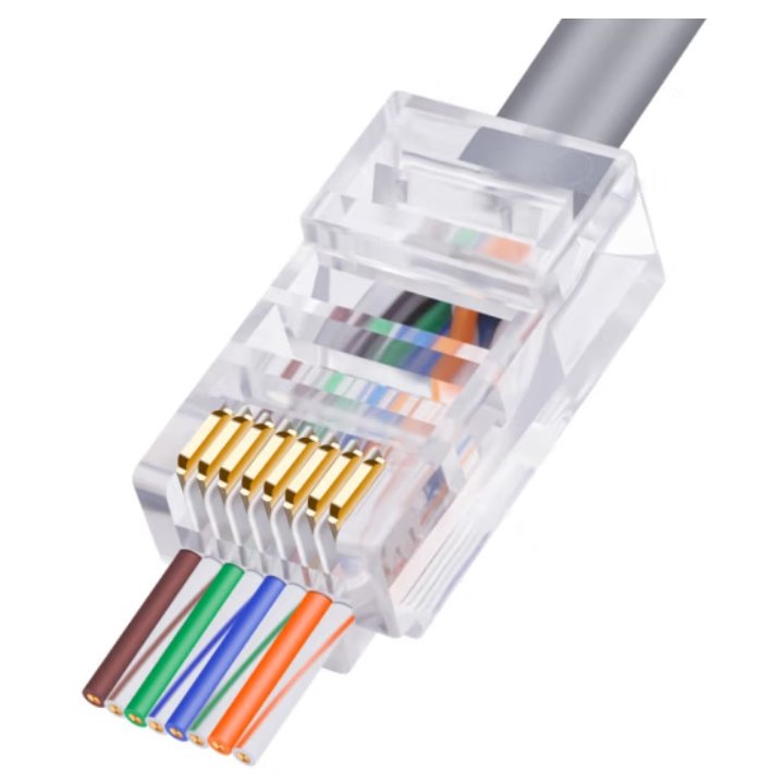 Conector RJ45 pass through FTP cat6A EZ13RJ45S