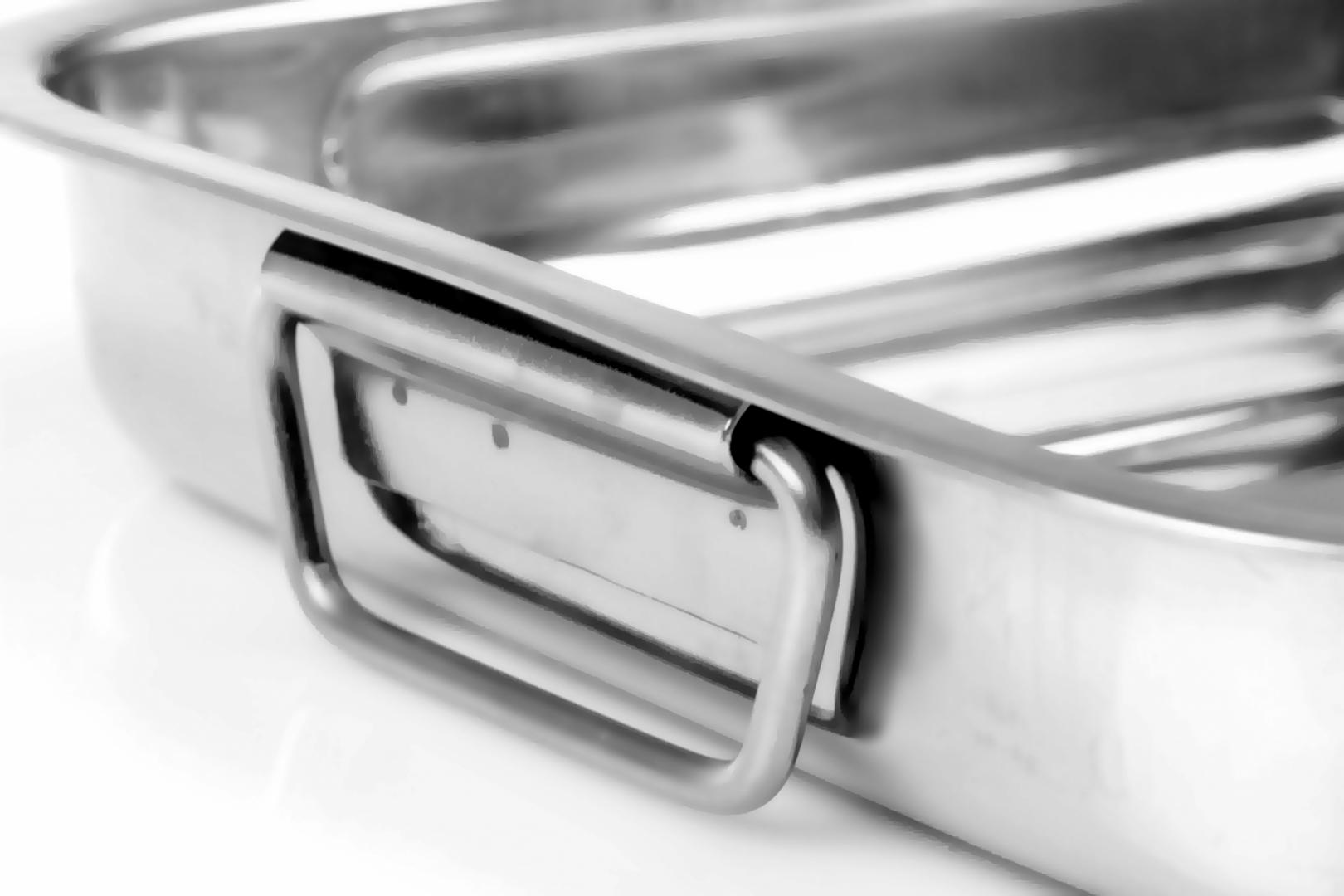 Tavă Cuptor Inox 40x30 cm Vanora Home - Coacere Profesională - imagine 2