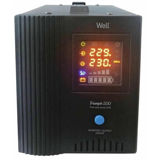 UPS Centrale Termice Well Triumph, 500VA, Sinus Pura
