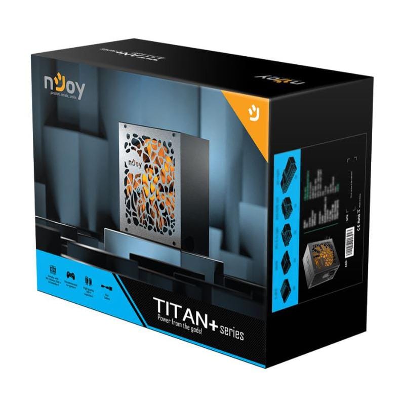 Sursă PC NJOY TITAN+ 750W 80+ Bronze ATX, 4x PCI-E - imagine 6