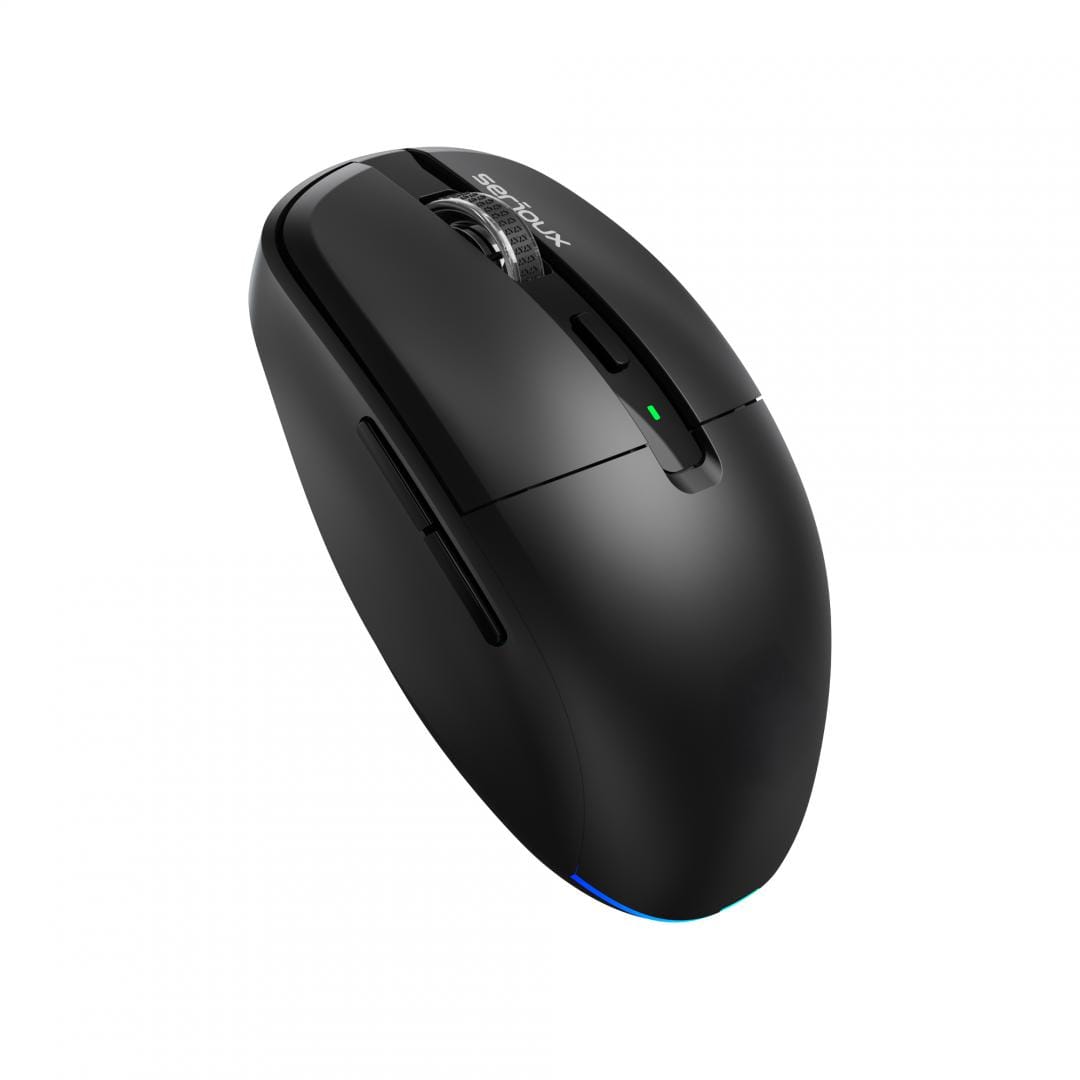 Mouse Wireless Serioux AirFlow Dual 2.4G+BT USB-C Silențios - imagine 3