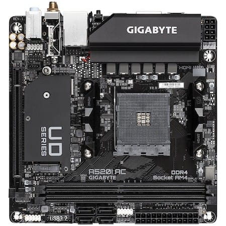 Placa de Baza Gigabyte A520I AC AM4 Mini ITX cu WiFi - imagine 6