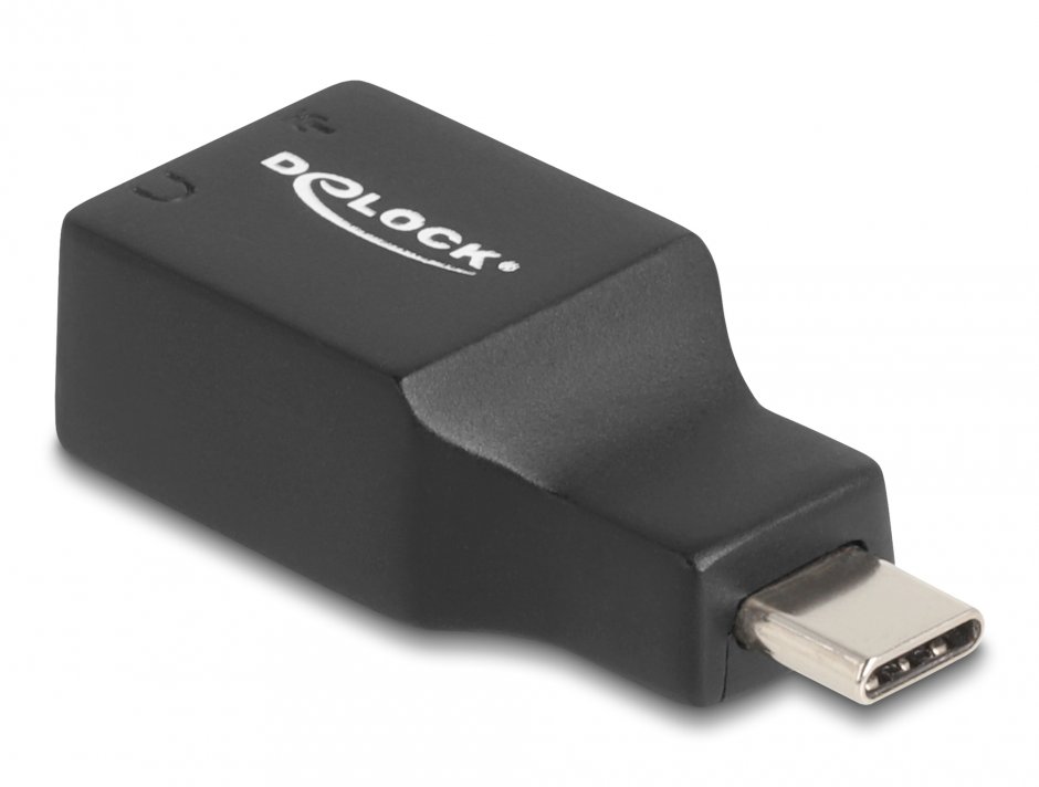 Placă de sunet USB-C Delock, 2 x jack 3.5 mm, Plug & Play