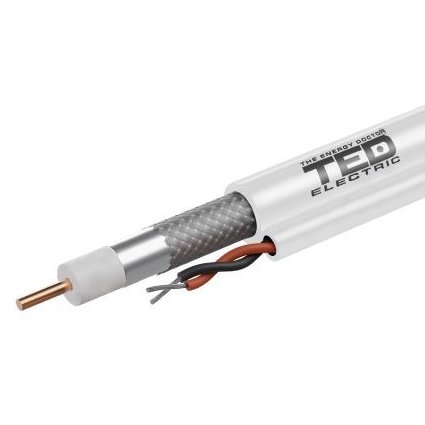 Cablu coaxial RG59 cu alimentare 305 m Ted electric