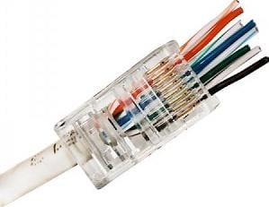 Conector RJ45 Pass Through CAT5E Atu tech