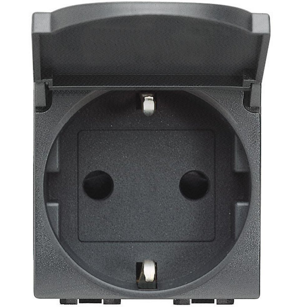 Priză standard german Bticino Living Light L4141PW antracit