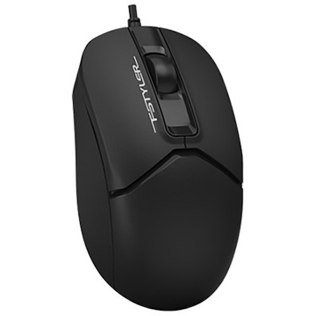 Mouse A4TECH FM12 USB 1600 DPI Negru - Ergonomic și Precis - imagine 2