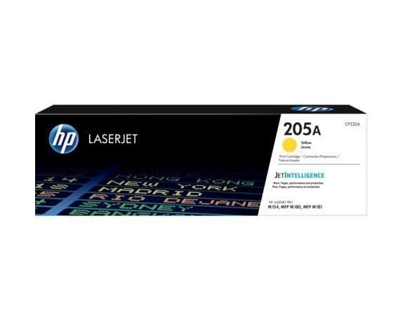 Toner Original HP CF532A Yellow 205A - Pentru LaserJet Pro M180/M181 - imagine 2