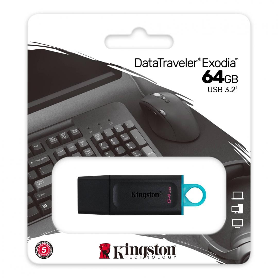 Memorie USB Flash 64GB Kingston DataTraveler Exodia - imagine 4