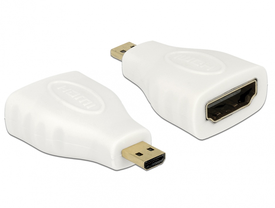 Adaptor HDMI la Micro HDMI Delock Alb