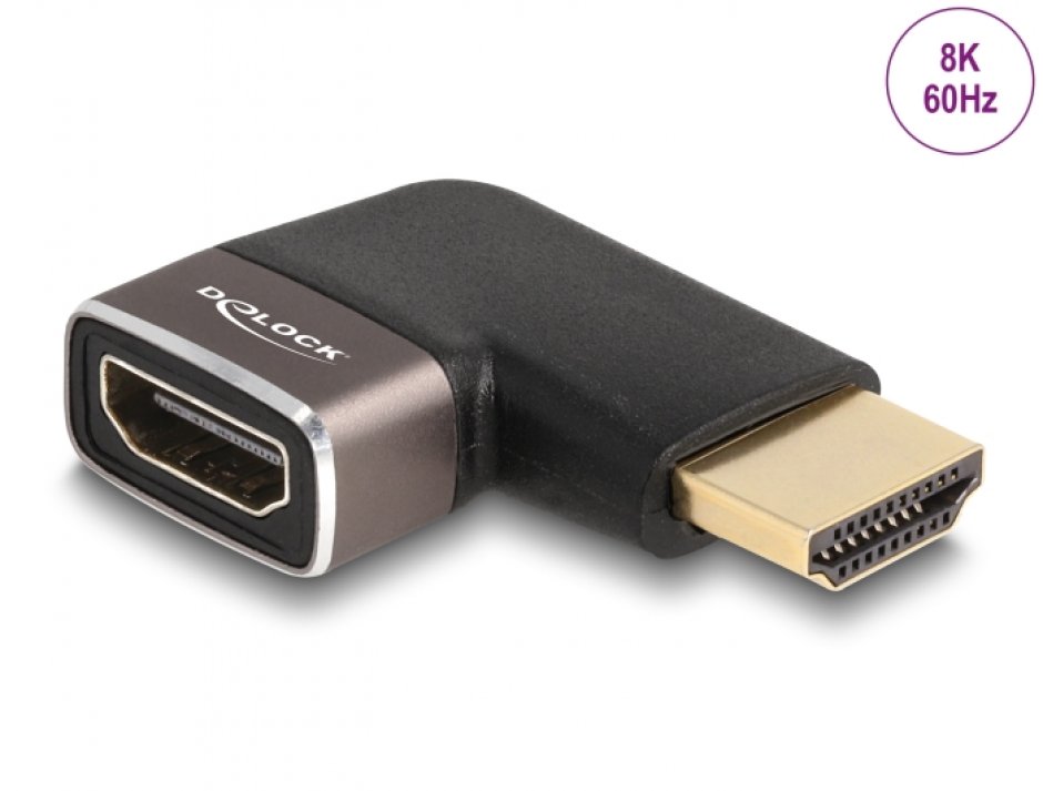 Adaptor HDMI 8K Delock 90° Stanga