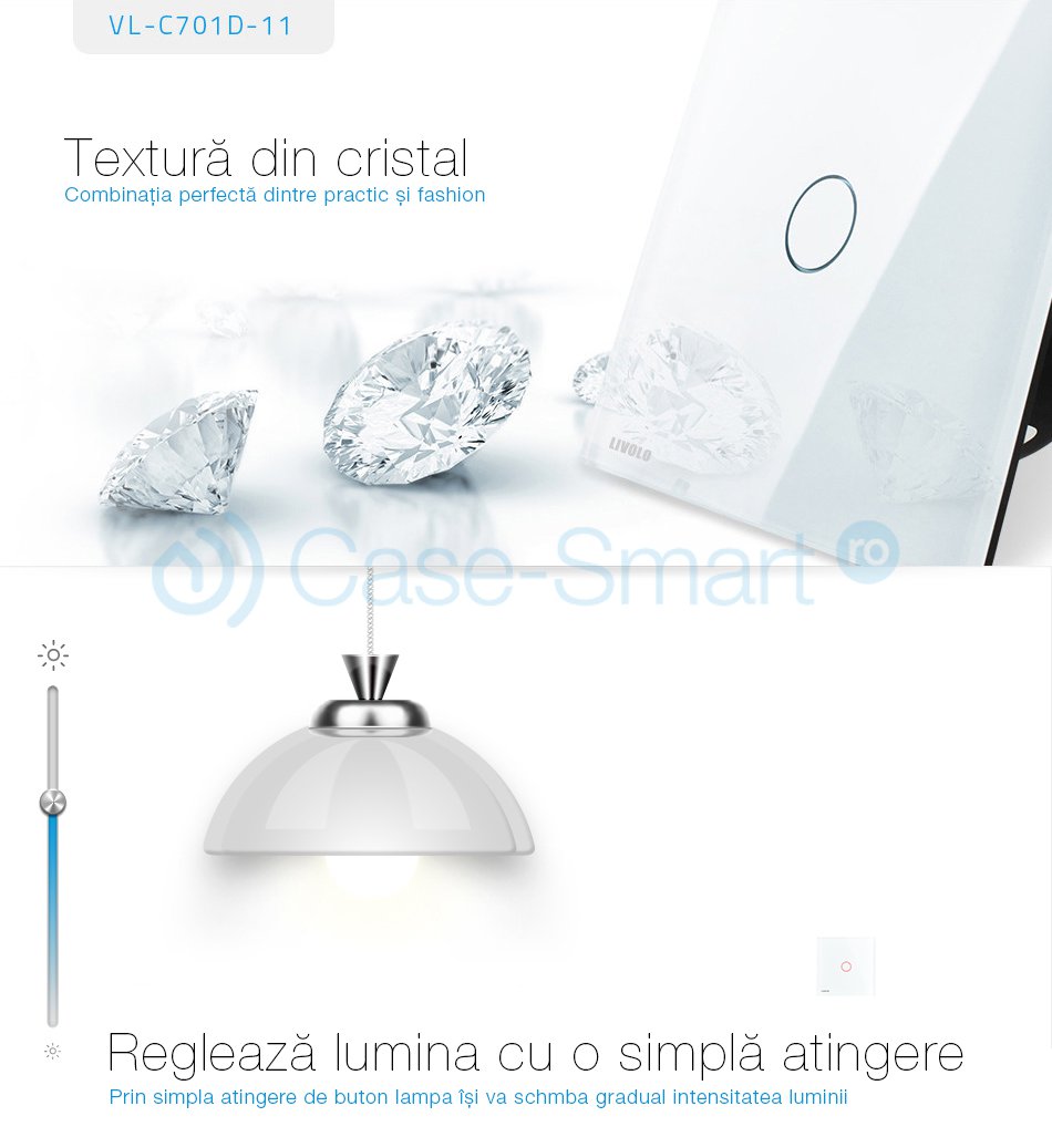 Variator Touch LIVOLO, Modul Întrerupator Simplu - imagine 6