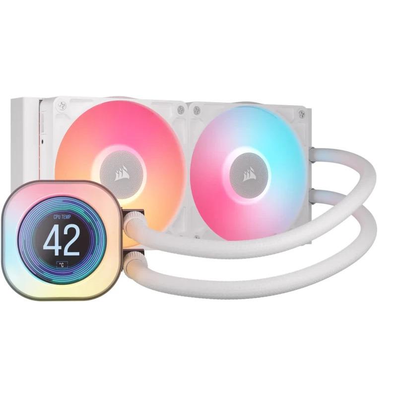 Cooler CORSAIR iCUE LINK TITAN 240 RX LCD ALB | Display RGB