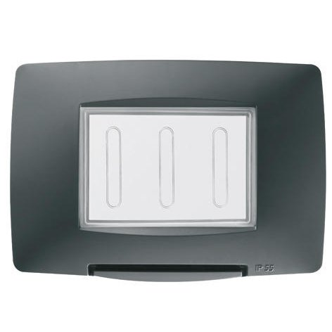 Rama Etansare 3 Module Gewiss IP55 Negru