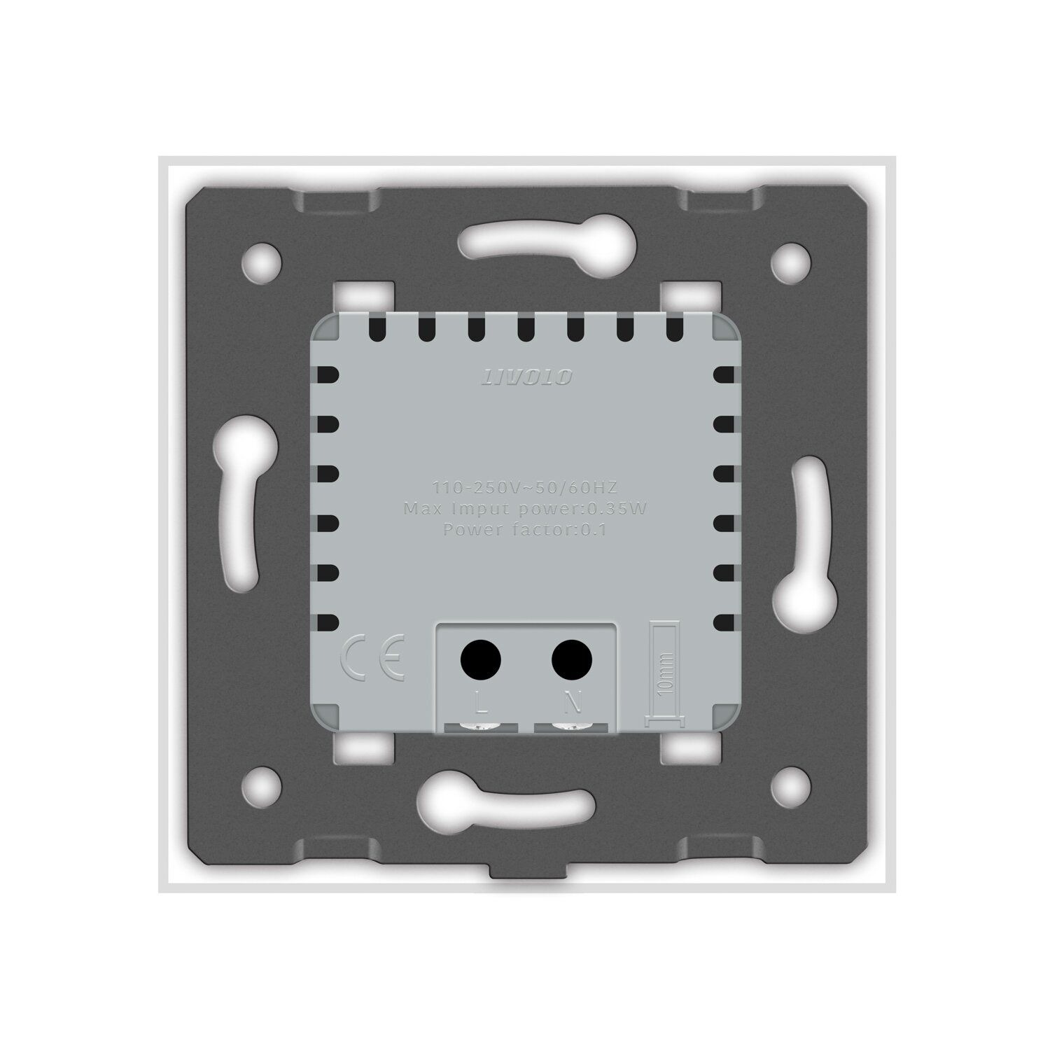 Lampă Veghe LED Livolo, Sticlă și Iluminare Caldă - imagine 4