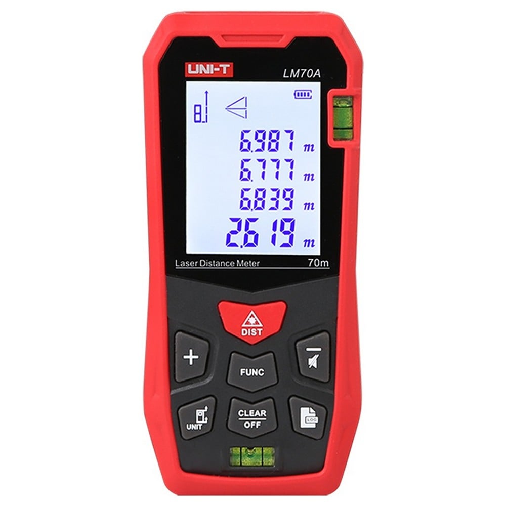 Telemetru digital Uni-T LM70A, display LCD, raza actiune 70m, indicator incarcare baterie