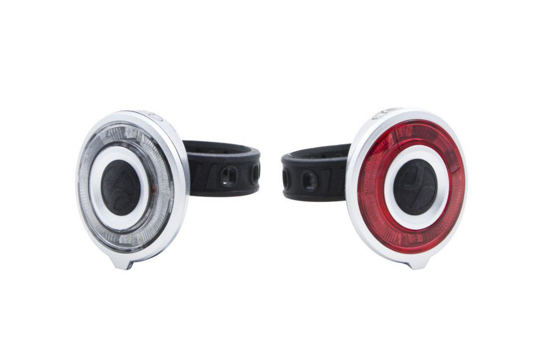 Set Lumini Far+Stop LED Bicicleta - Alb și Roșu, 95h Autonomie - imagine 3