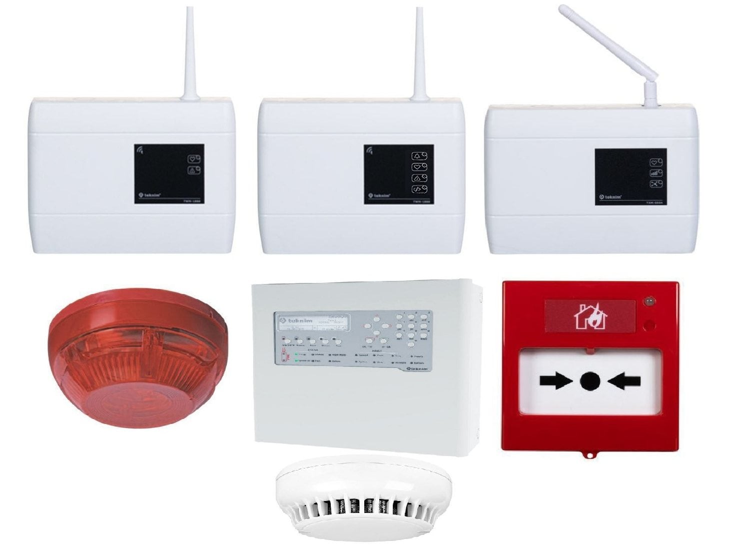 Kit Detectie Incendiu Teknim Adresabil Wireless - imagine 2