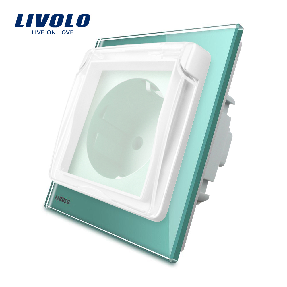 Priza Simplă Livolo Sticlă, IP44, 16A - imagine 5