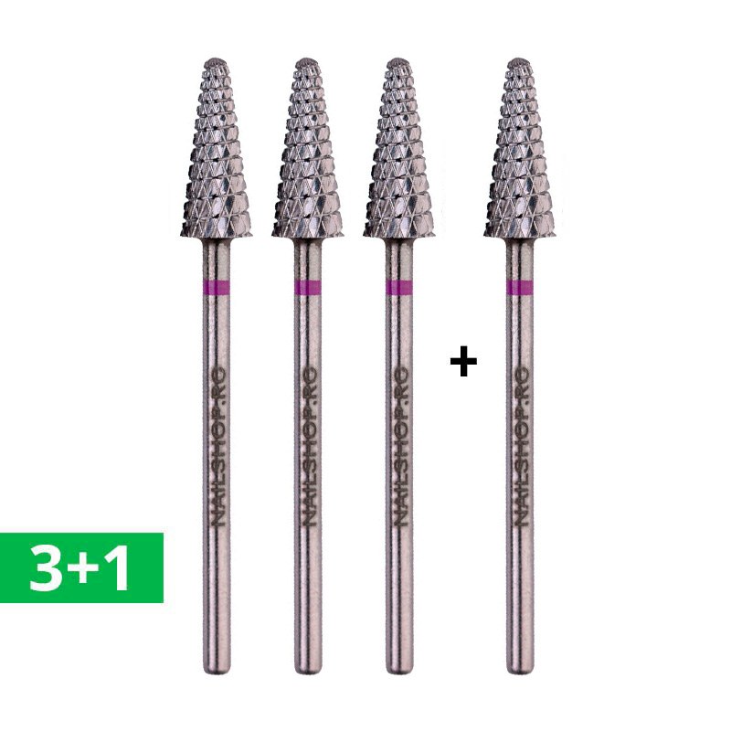 Set 3+1 Bit Carbid Con Ascutit Nailshop