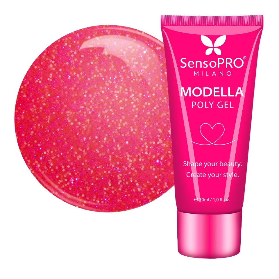 Polygel MODELLA SensoPRO Milano - Ruby Mode, 30ml
