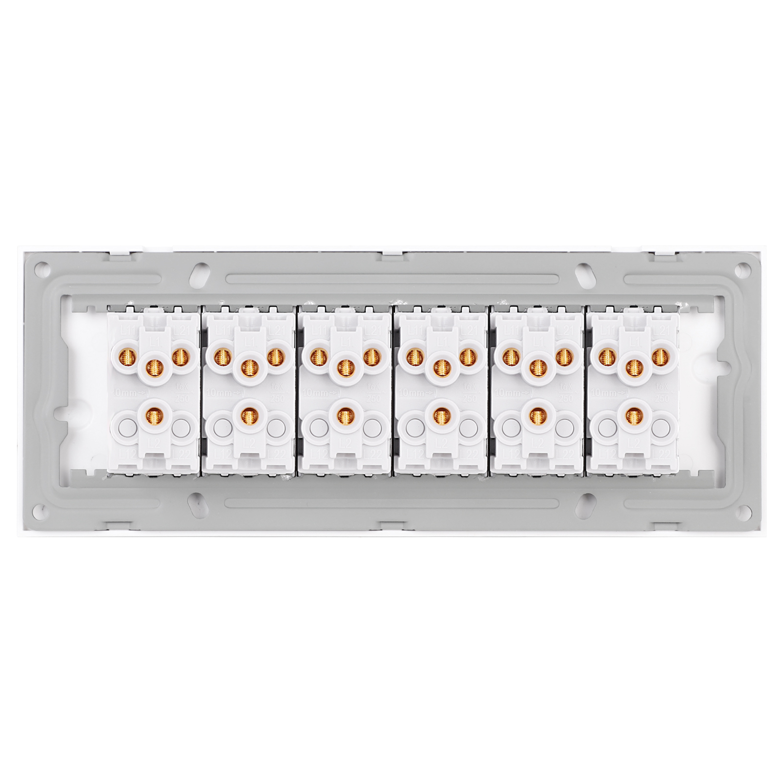 Întrerupător Mecanic 12 Posturi Luxion cu Rama Sticlă - imagine 4