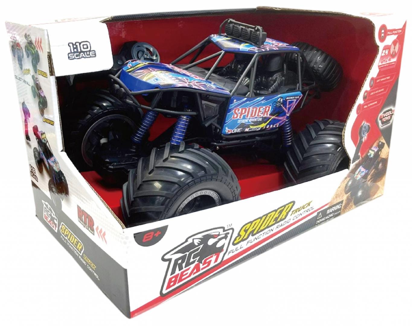 Masinuta Telecomanda Big Foot 1/10 44cm Albastru - Cevodle - imagine 3