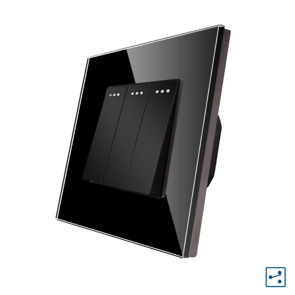 Întrerupător Triplu Luxion, Sticlă, Mecanic - imagine 5