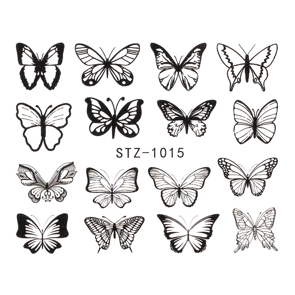 Tatuaje Unghii LUXORISE Butterfly Dance | Design Simplu