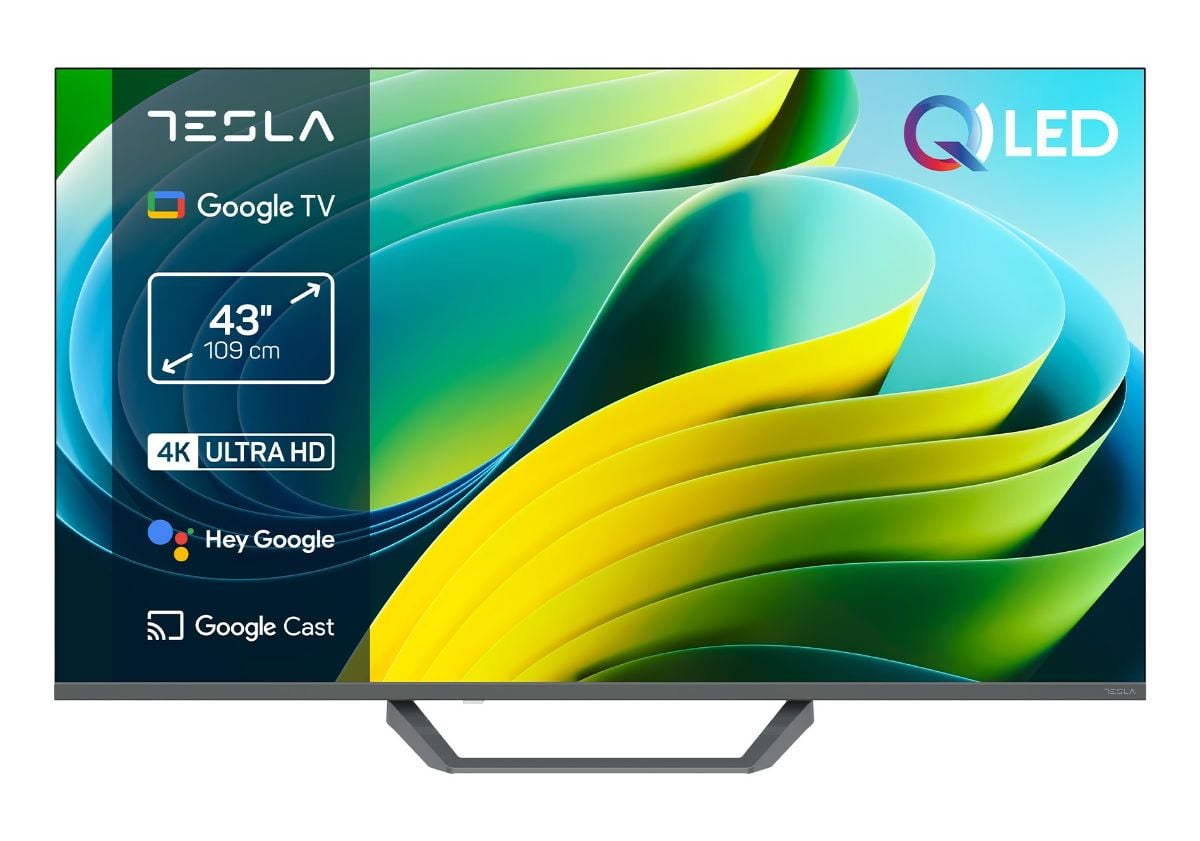 Televizor Tesla Q43E655GUS QLED 4K UHD 43 inch Google TV