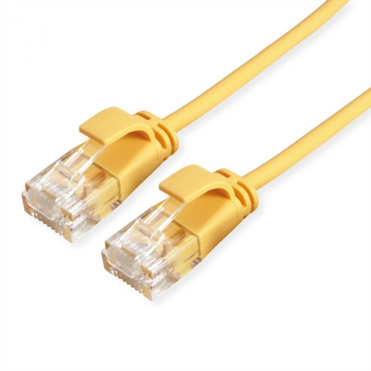 Cablu RJ45 Mycon Cat.6A Slim 20m Galben