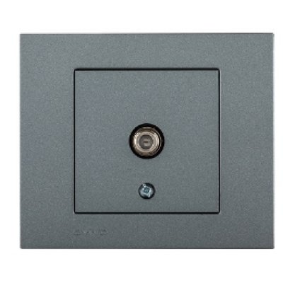 Priza TV de Trecere Ovivo Grano Met OV00188, 10A