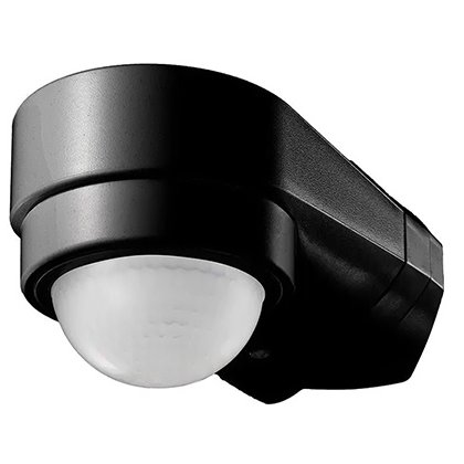Senzor Mișcare V-TAC Negru, IP65, 180°
