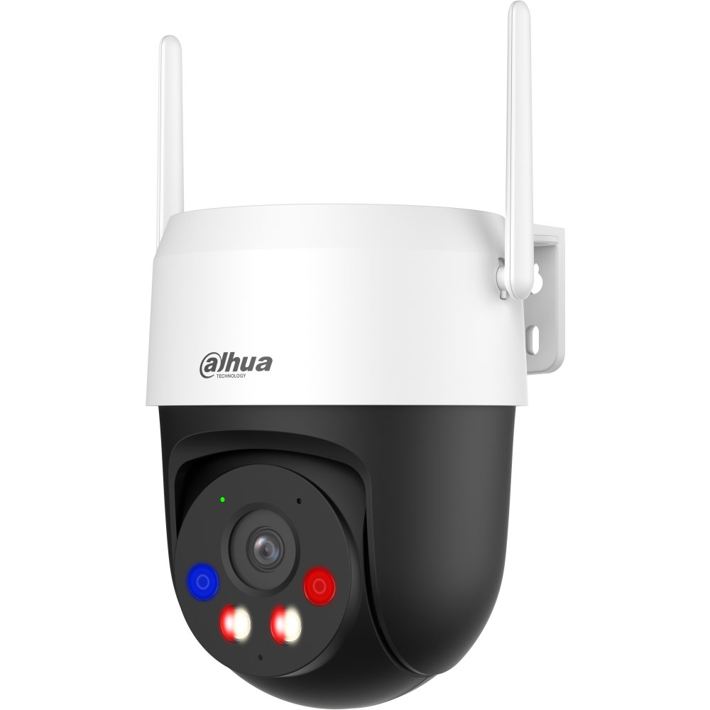 Camera WiFi exterior Dahua P3AS-PV, Pan/Tilt 360 , 3MP, Dual Light 30 m, AI persoane/vehicule, Tracking, Alarma, Microfon/difuzor, Slot microSD, IP66