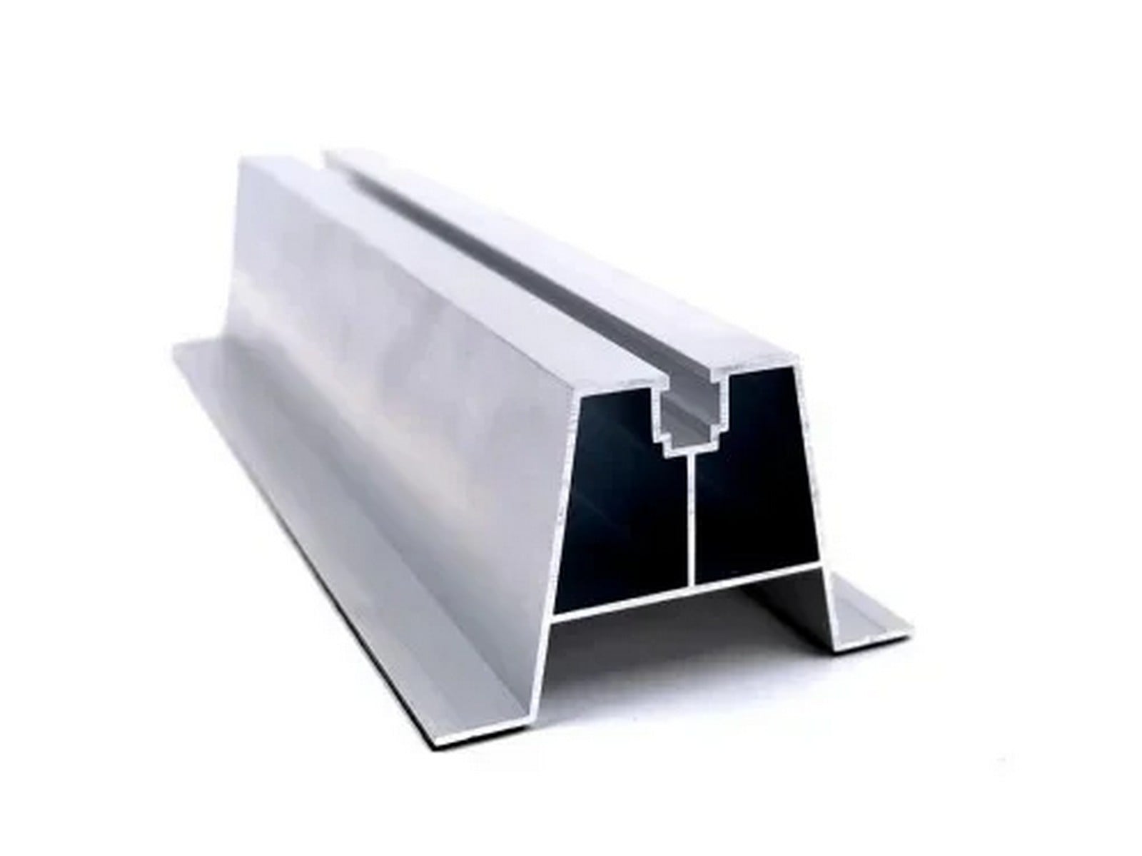 Sina mini-rail tip H din aluminiu, lungime 3650mm, 655SM40X360