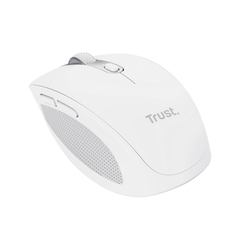 Mouse Trust Ozaa Compact 3200 DPI USB-A/C Alb