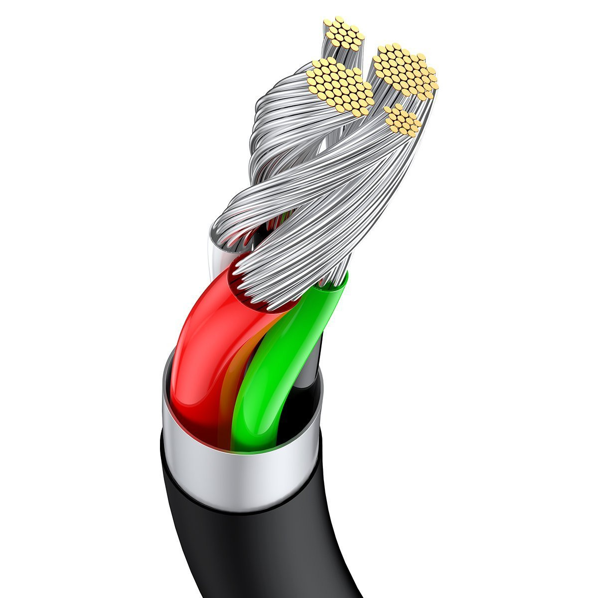 Cablu Lightning Baseus Superior 1m Negru - Încărcare Rapidă 2.4A - imagine 4