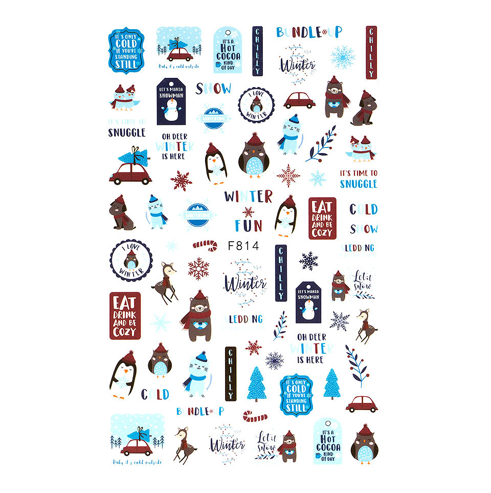 Abtibild Unghii SensoPRO Winter Wonderland F814 - imagine 2