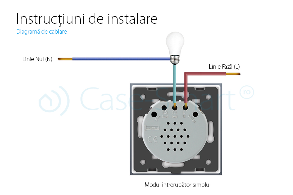Variator Touch LIVOLO, Modul Întrerupator Simplu - imagine 2